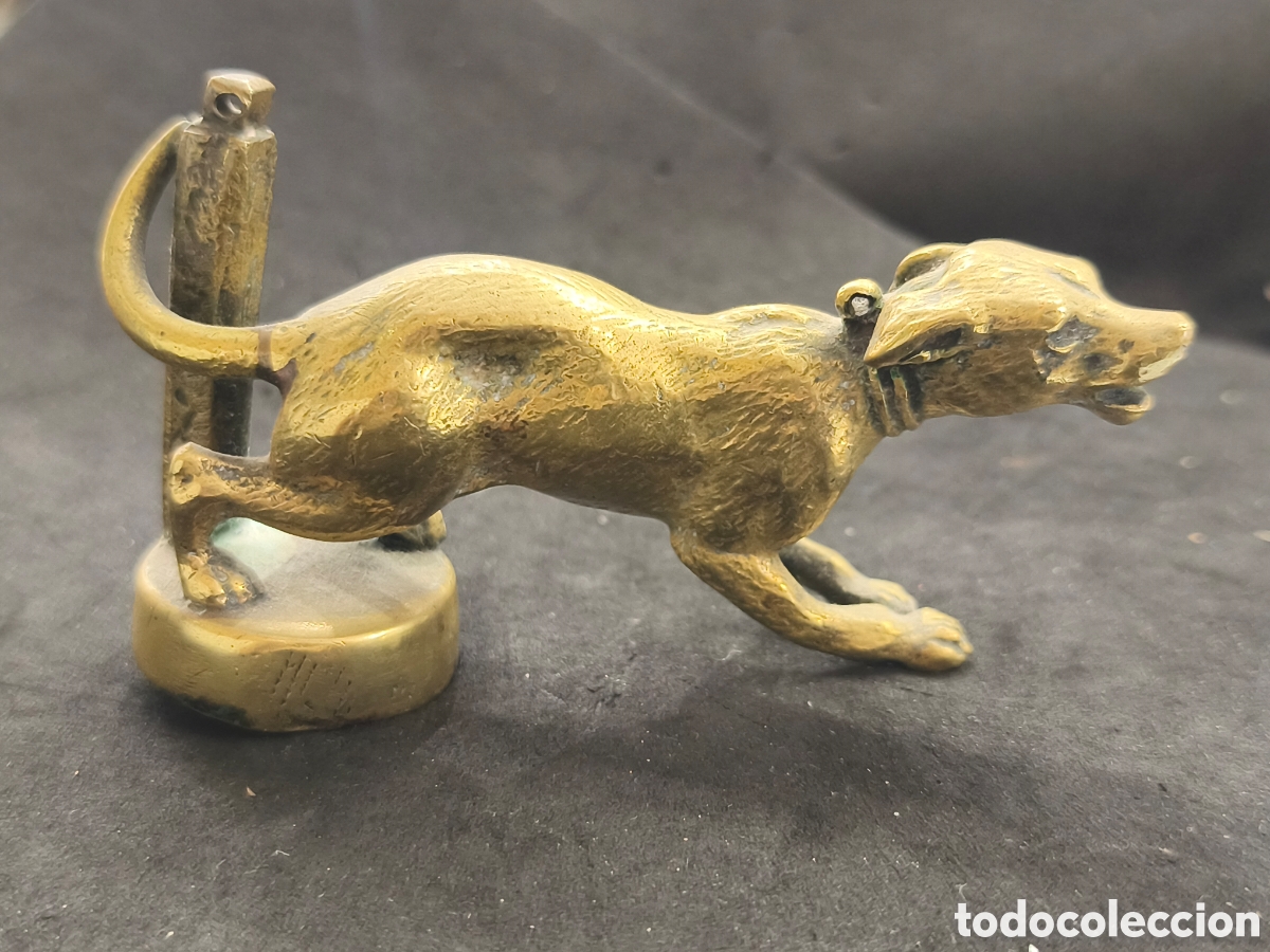 Arte: Escultura bronce, perro 11,5cm 380gr
