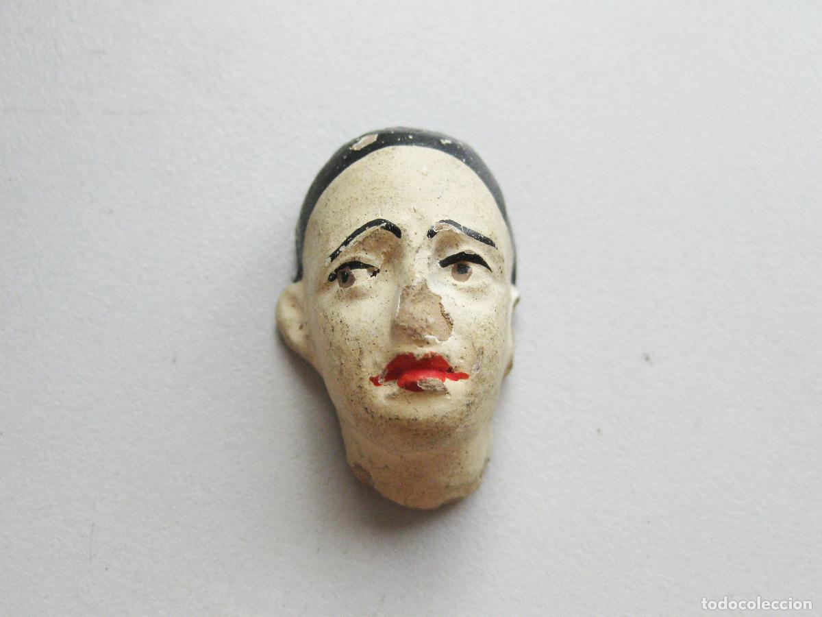 Arte: ANTIGUA CARA DE UN PAYASO DE BARRO COCIDO. CIRCA 1900. TERRACOTA