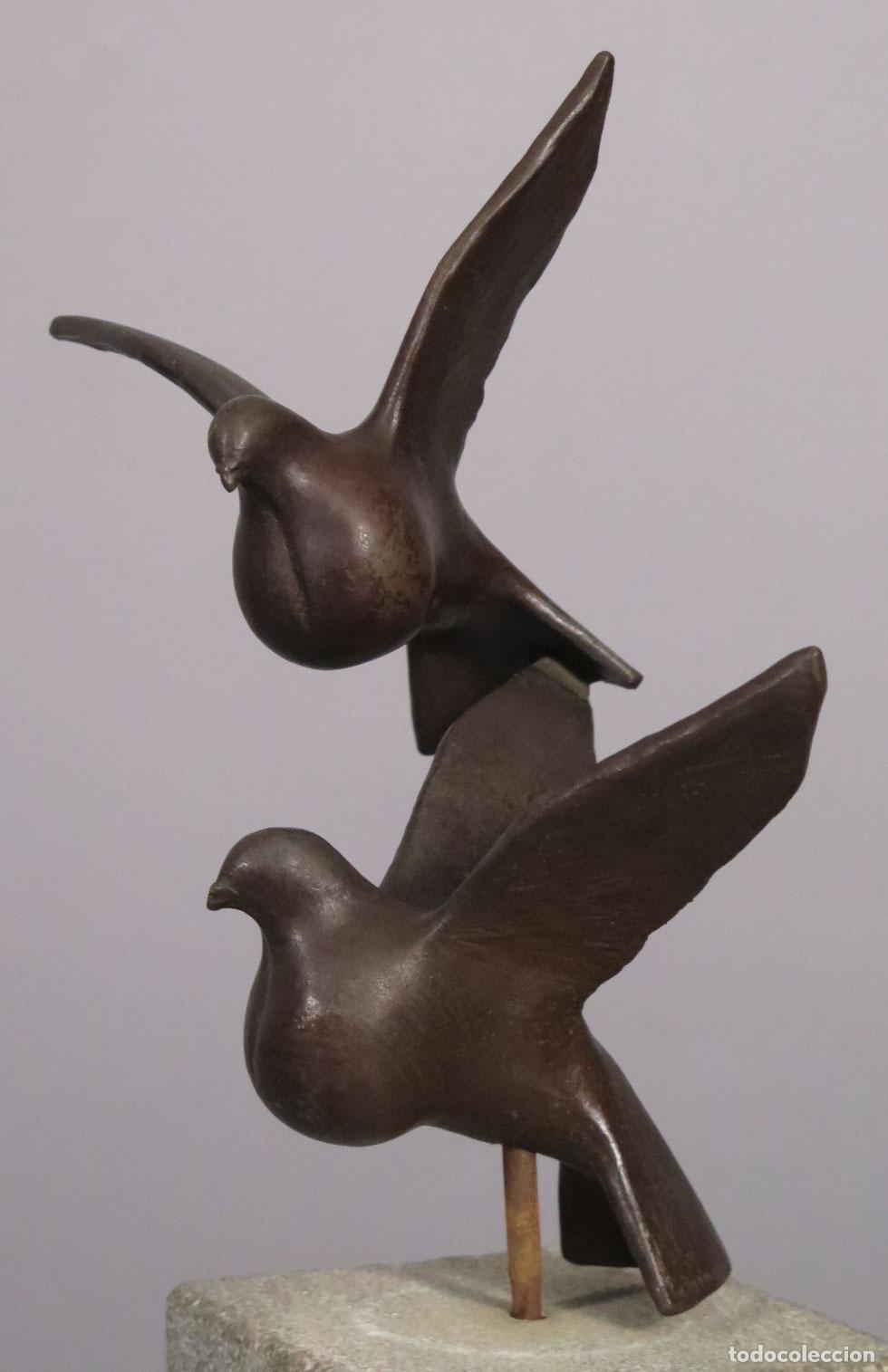 Arte: PALOMAS. BRONCE. JOSE CASAMAYOR - Foto 2