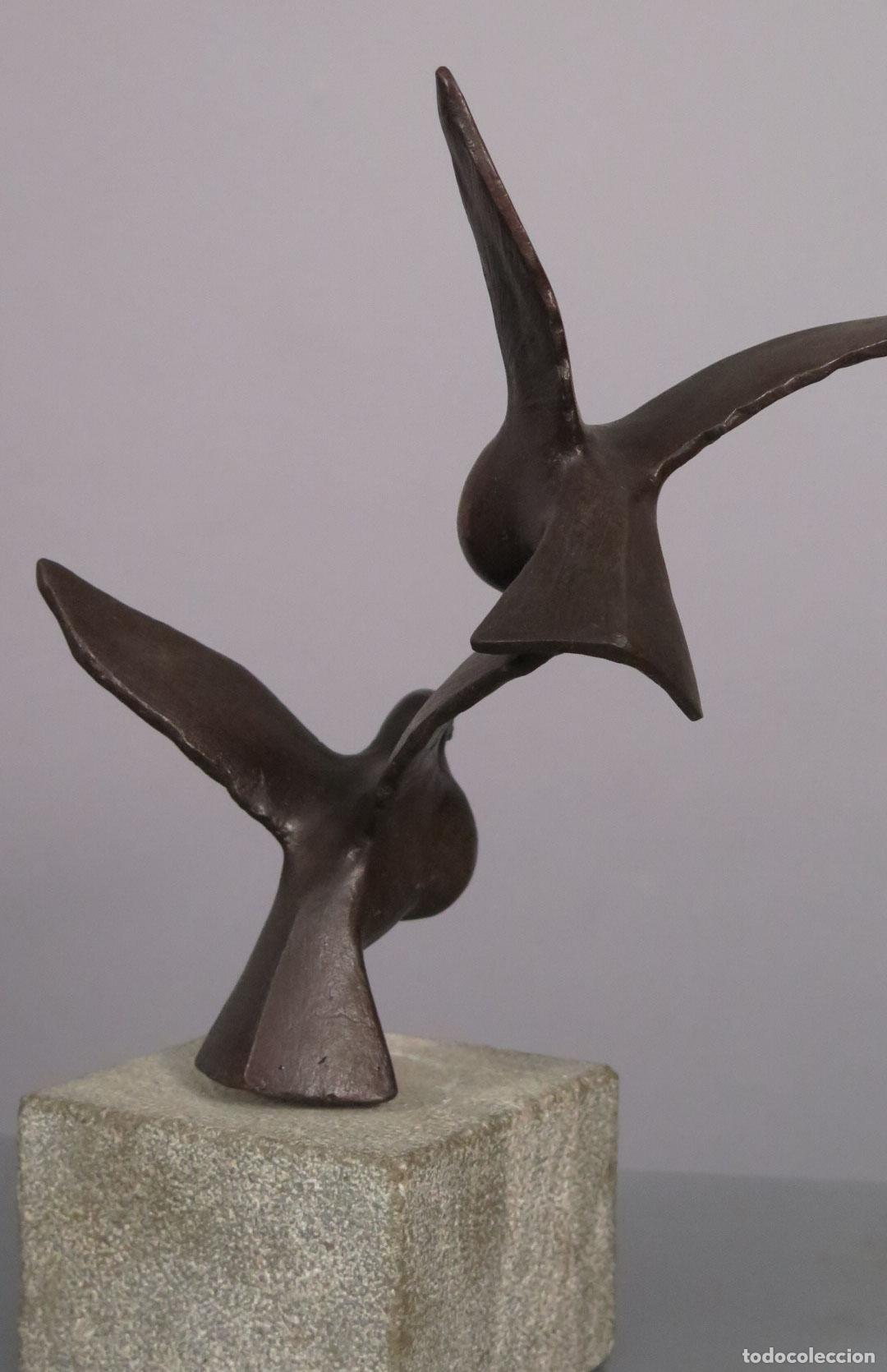 Arte: PALOMAS. BRONCE. JOSE CASAMAYOR - Foto 3