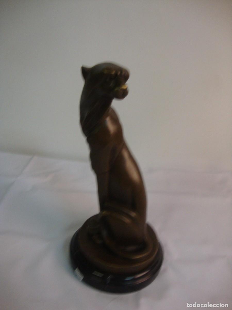 Arte: Pantera estilo Art Dec&oacute; en bronce - Foto 1