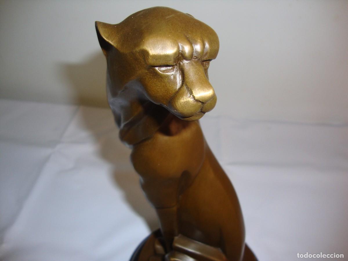Arte: Pantera estilo Art Dec&oacute; en bronce - Foto 2