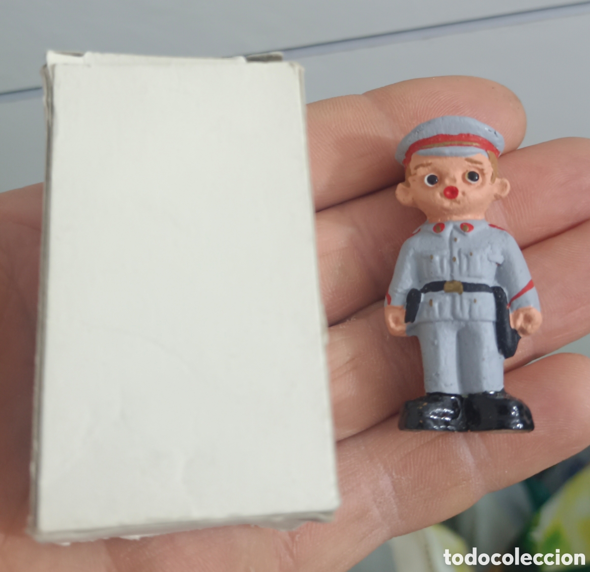 Arte: Figura Alborox policia nacional grises barro terracota a&ntilde;os 60 nueva en caja