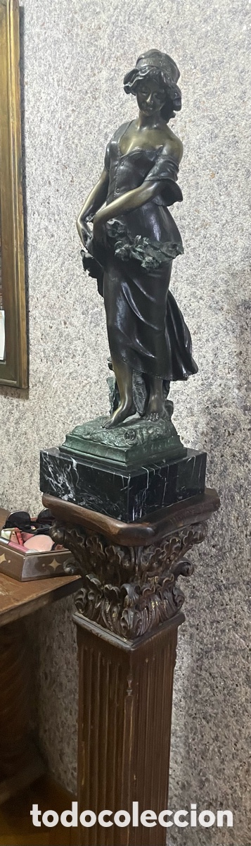 Arte: Escultura Ninfa bronce