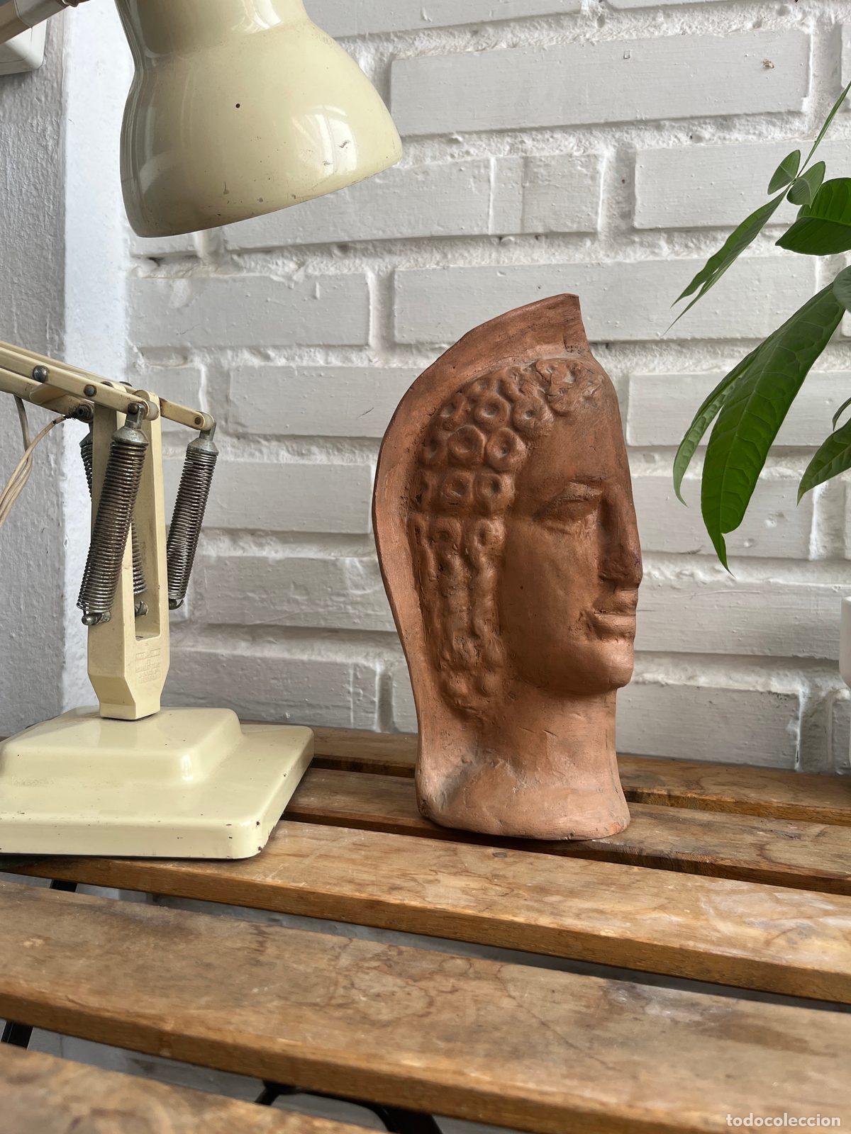 Arte: Busto de barro Ruiz de Luna a&ntilde;os 60-70