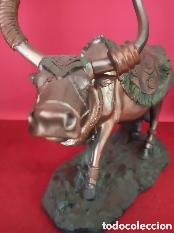 Arte: TORO IND&Uacute;.FIGURA FENG SHUI.INDIA