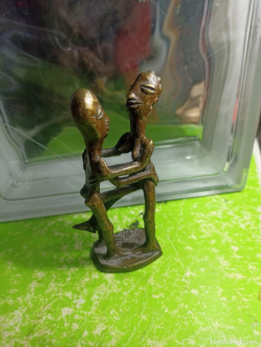 Arte: Pesas para oro africanas. Escenas er&oacute;ticas. Bronce