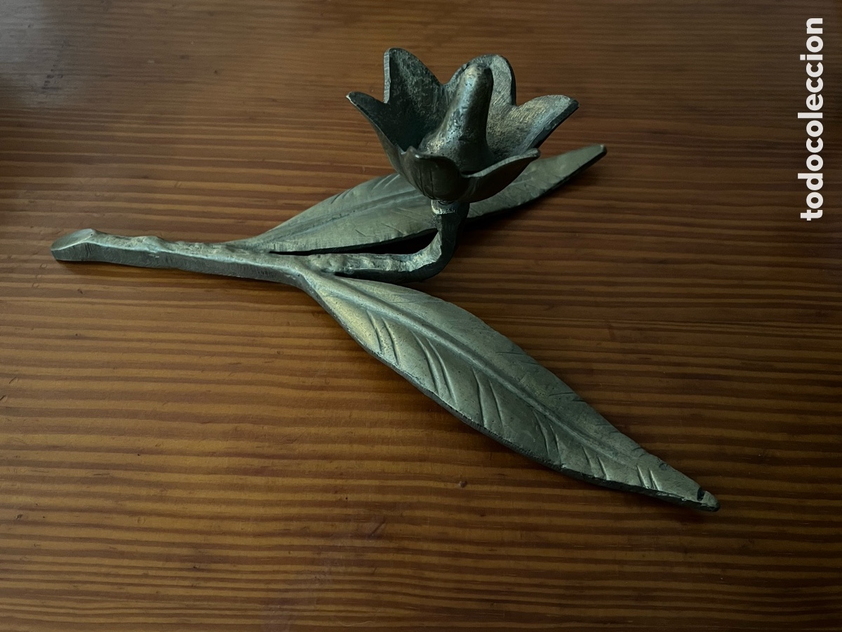 Arte: Cenicero flor bronce - Foto 4