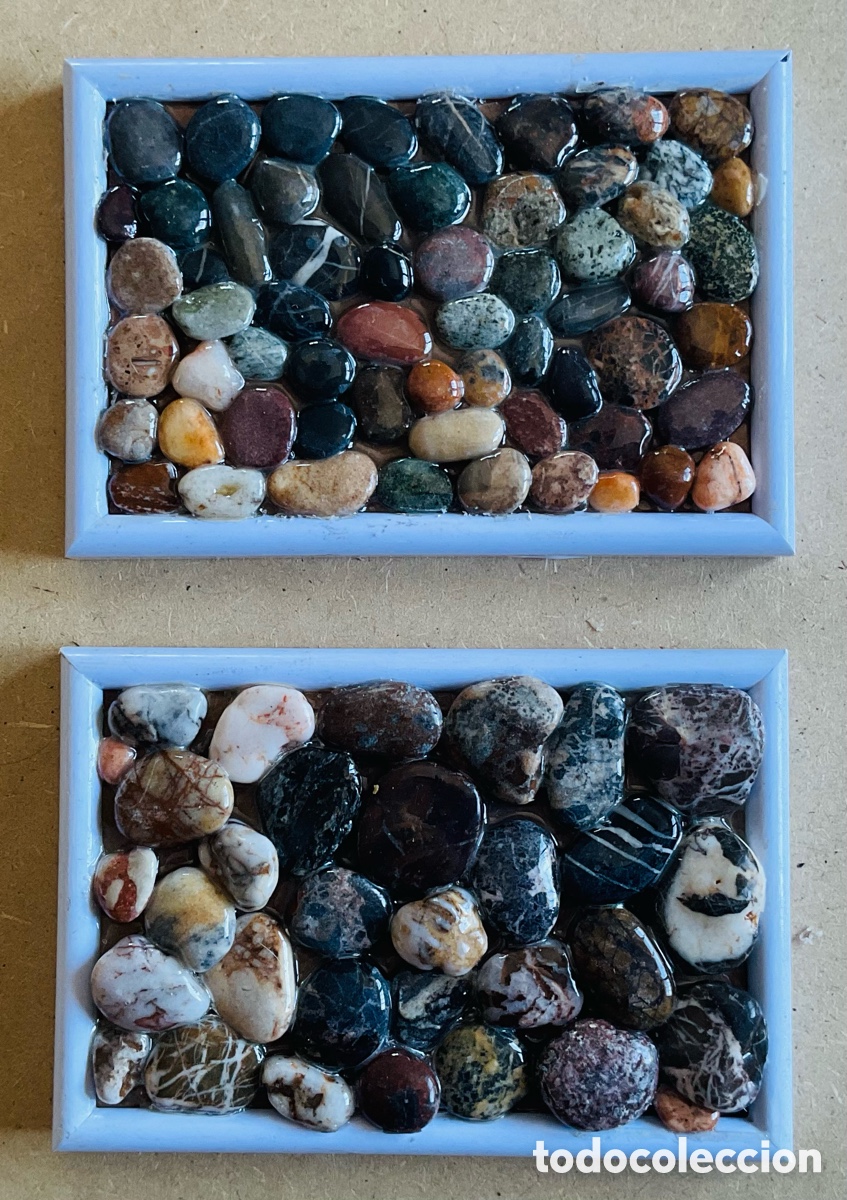 Arte: Almer&iacute;a 3. Cuadros-esculturas con piedras naturales de la playa.