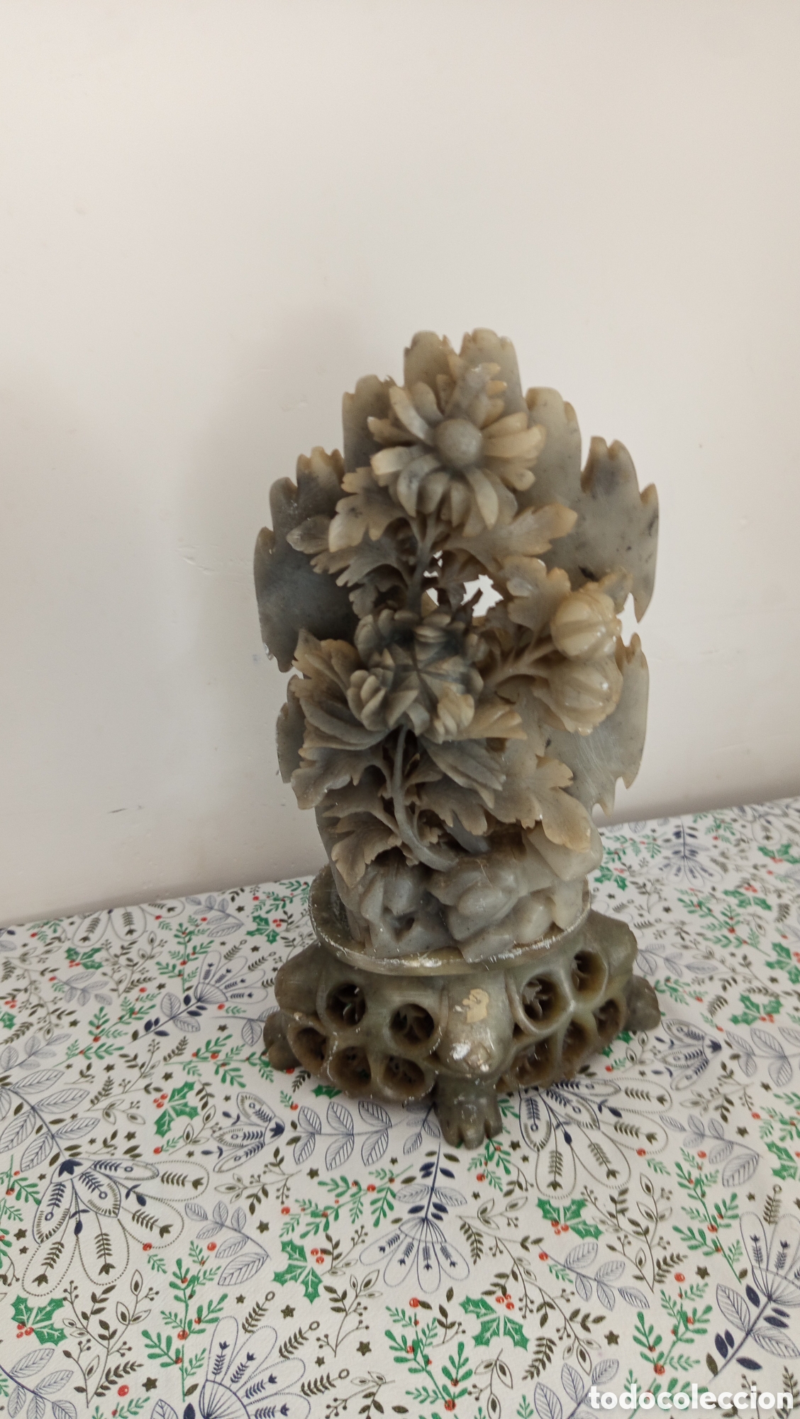 Arte: Preciosa figura de piedra de jab&oacute;n