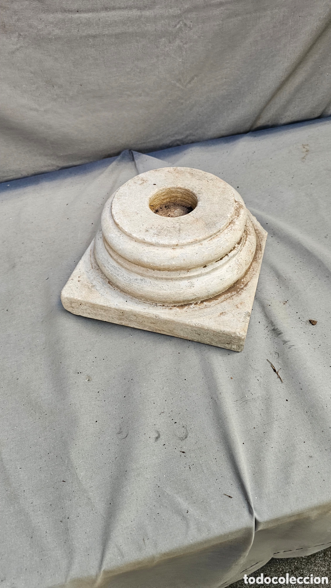 Arte: Antigua base / capitel de m&aacute;rmol - Foto 2