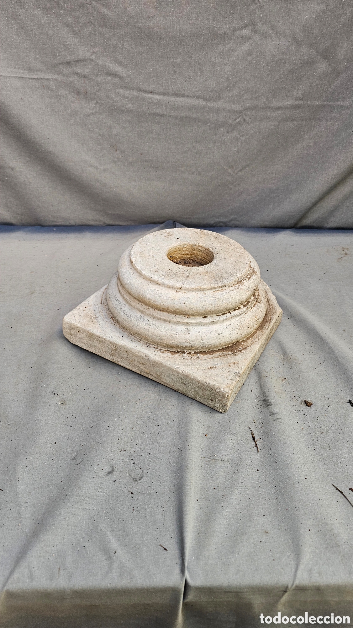Arte: Antigua base / capitel de m&aacute;rmol - Foto 1