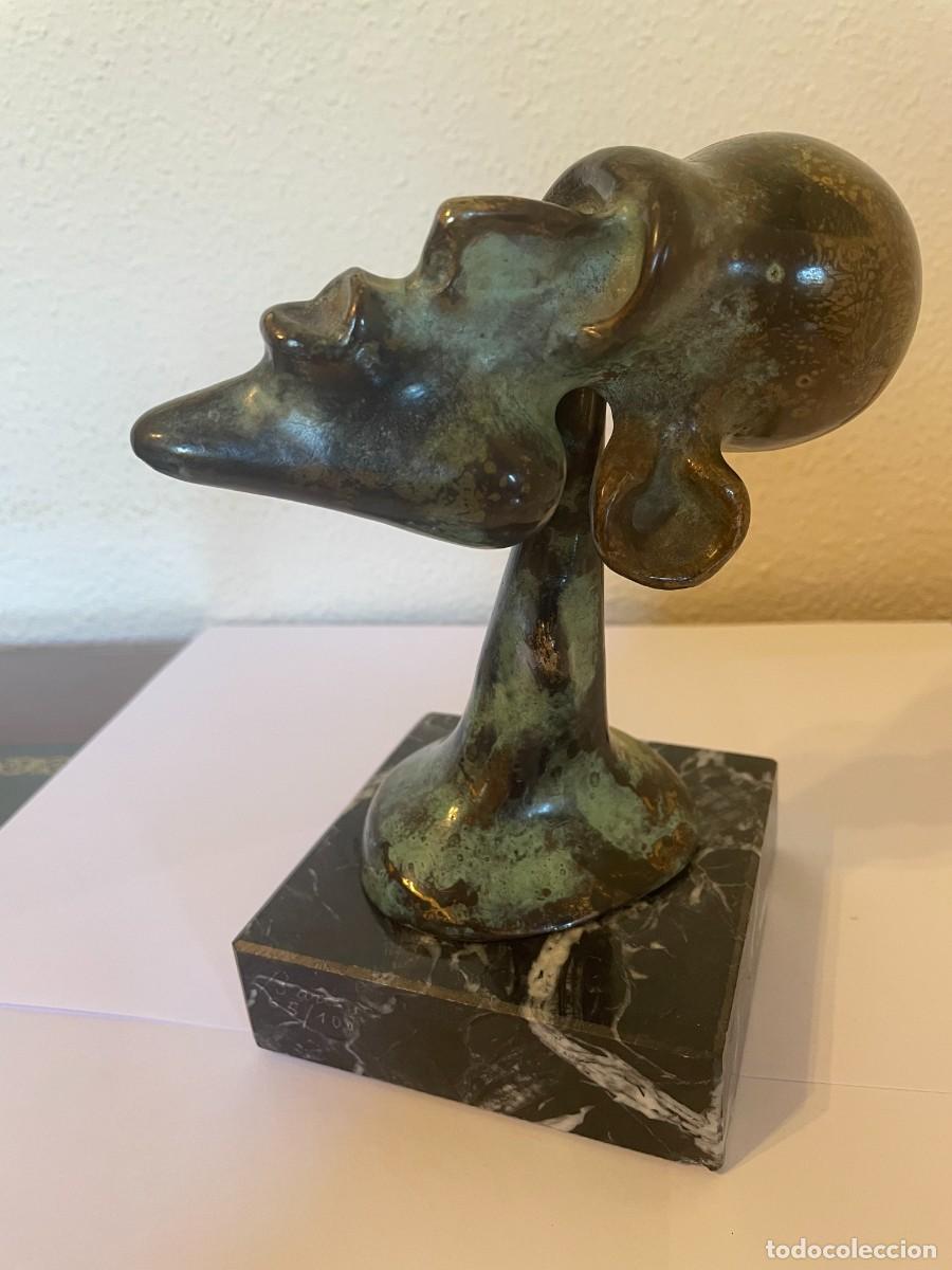 Arte: Estatuilla CIEGO DEL ESCULTOR BARON, BRONCE PATINADO