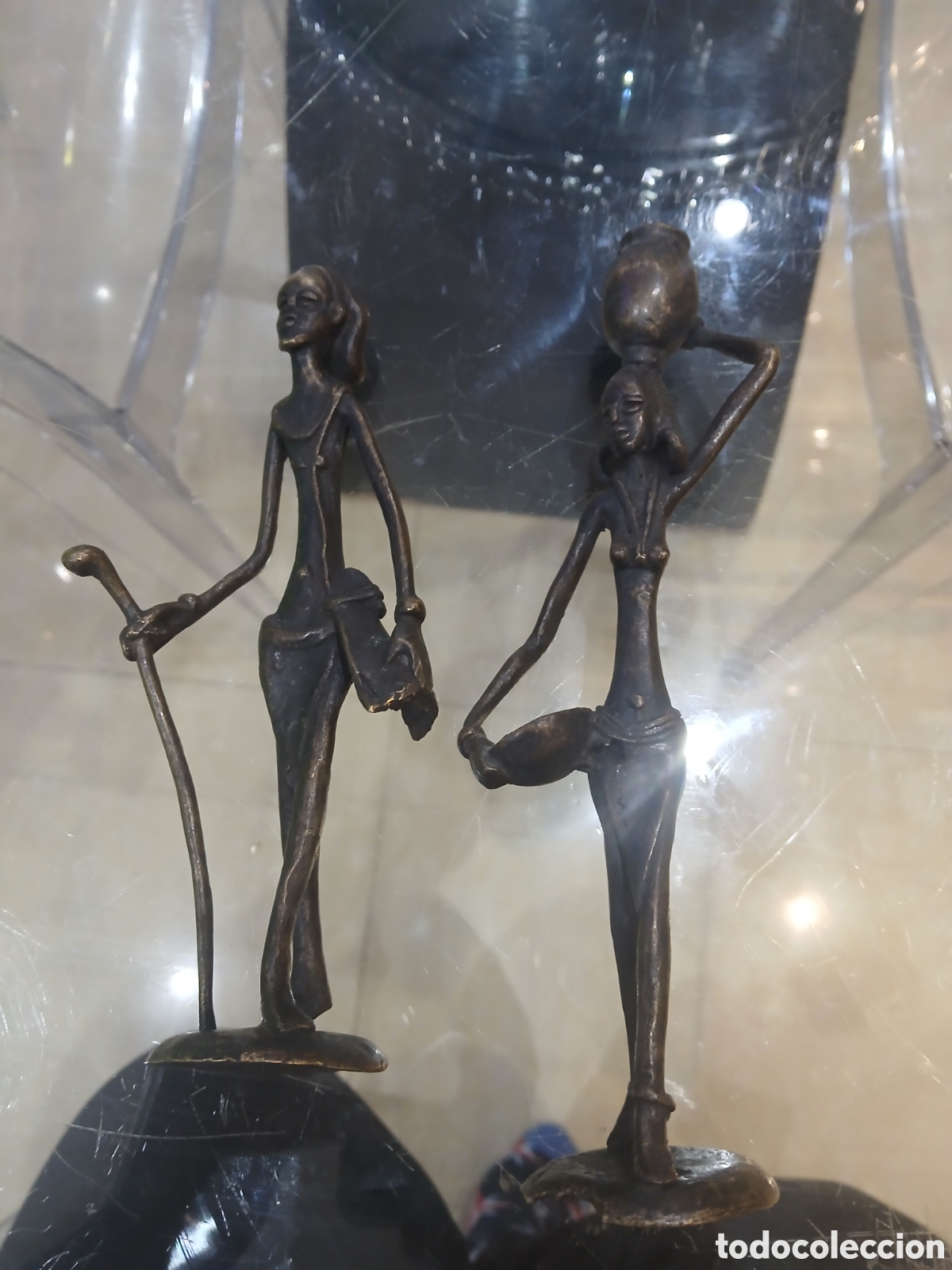 Arte: Pareja de bronces antiguos - Foto 13
