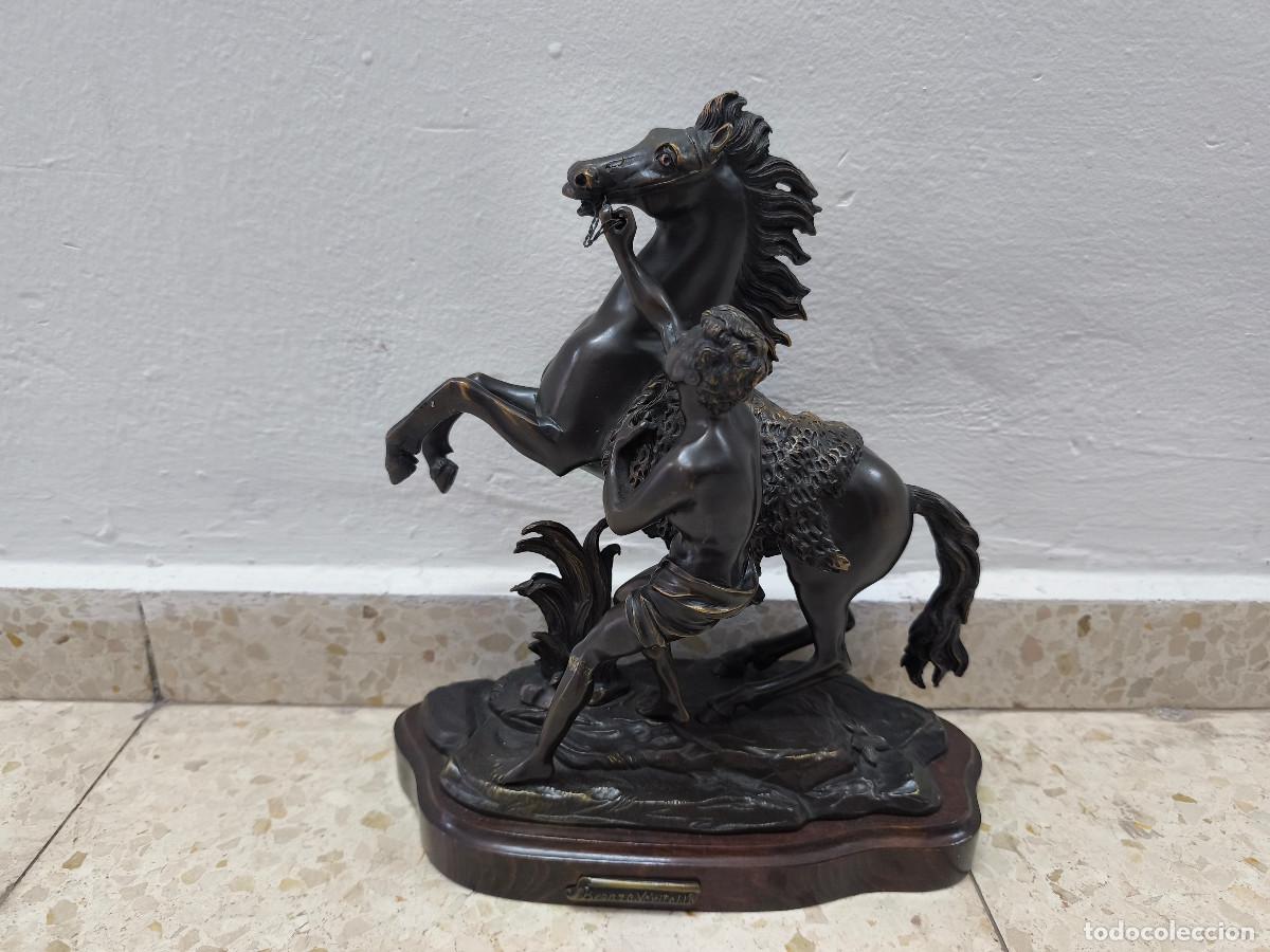 Arte: Figura de bronce caballo de Marly