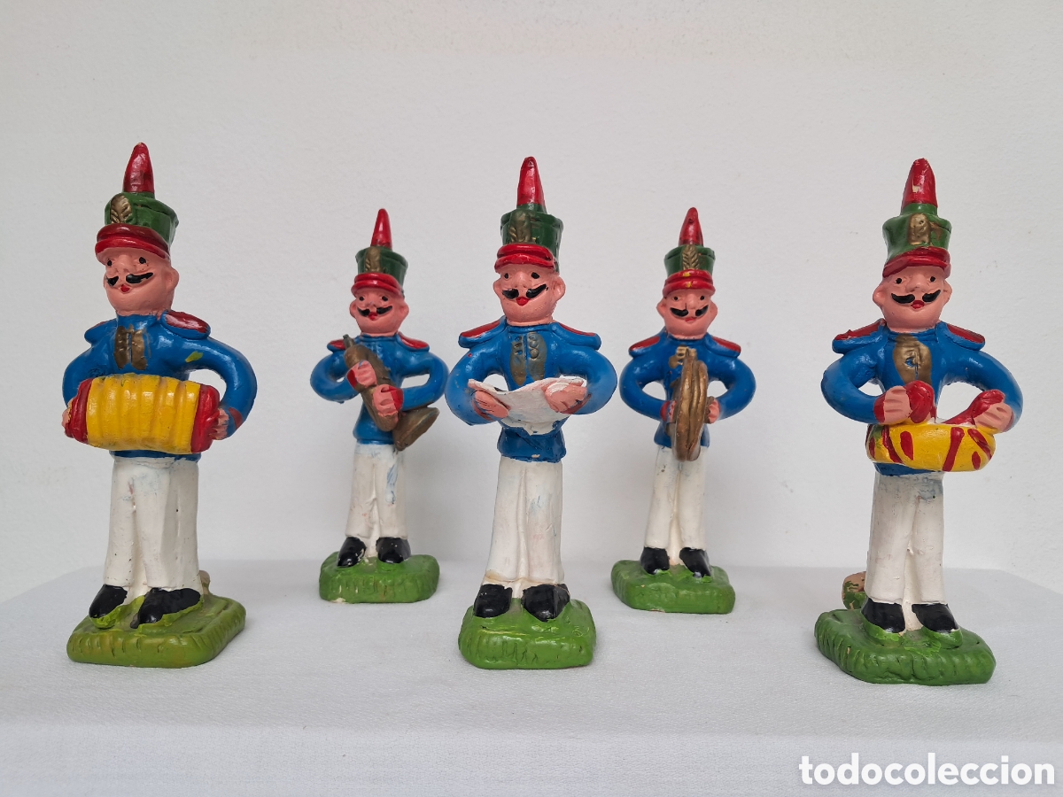 Arte: BANDA DE MUSICOS TERRACOTA CON SILBATOS DE ROSA COTA BARCELOS PORTUGAL