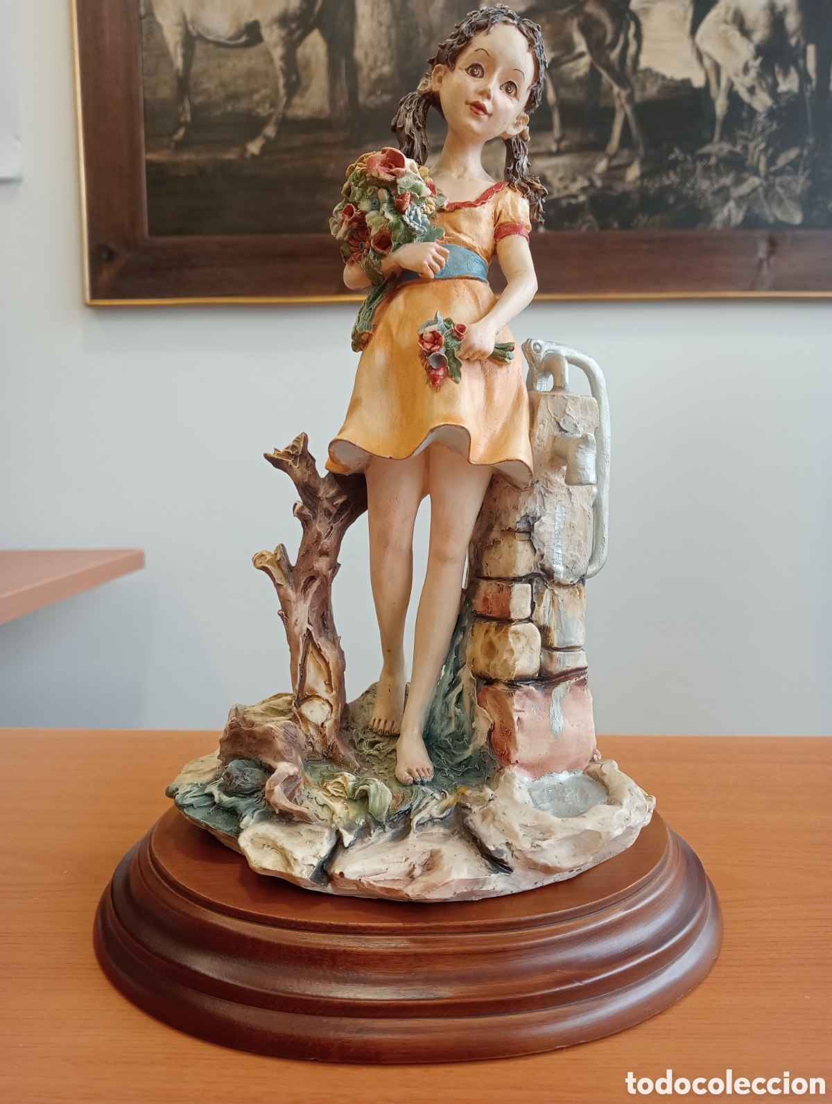 Arte: Figura italiana Capodimonte firmada Scaggiari
