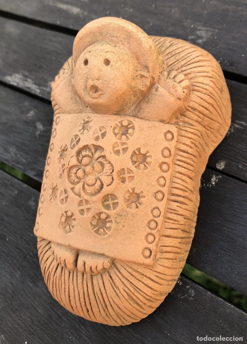 Arte: Cer&aacute;mica de Aracena - Vintage - Ni&ntilde;o Jes&uacute;s en su Cuna : Navidad , Bel&eacute;n , Nacimiento