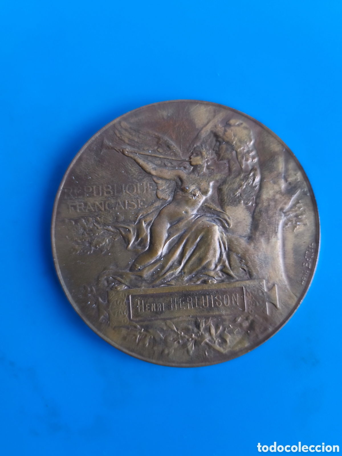 Arte: Medalla bronce exposici&oacute;n 1889 - Foto 2
