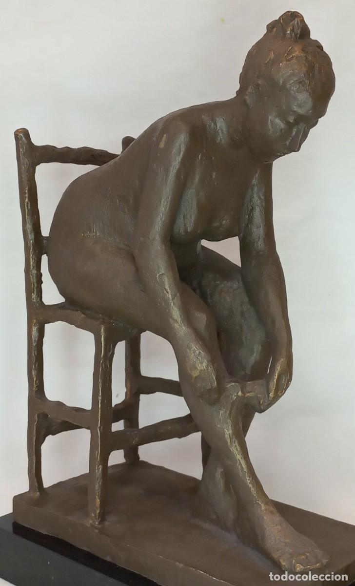 Arte: ESCULTURA FIRMADA DE ANTONIO CAMPILLO TITULADA , BAILARINA SENTADA - A&Ntilde;O 2006