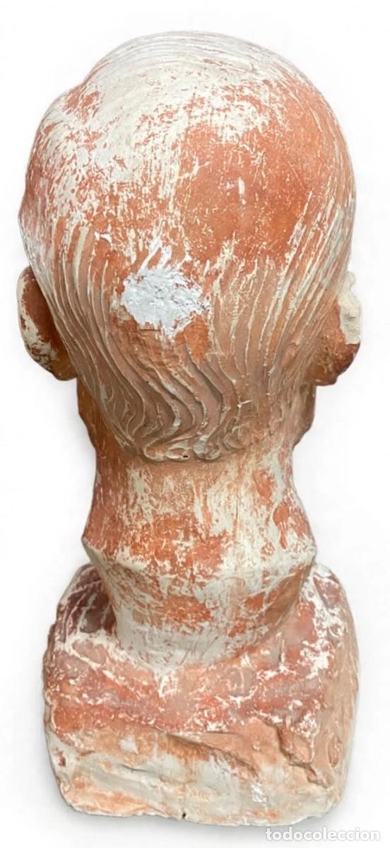 Arte: Busto en terracota De Ladislao Gil , fot&oacute;grafo oscense, documentado . - Foto 3