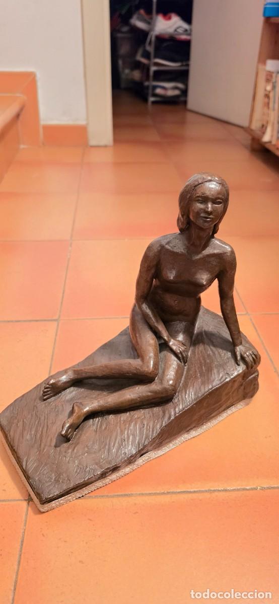 Arte: Importante escultura madrile&ntilde;a a&ntilde;os 70 firmada y de talleres A. Moyano