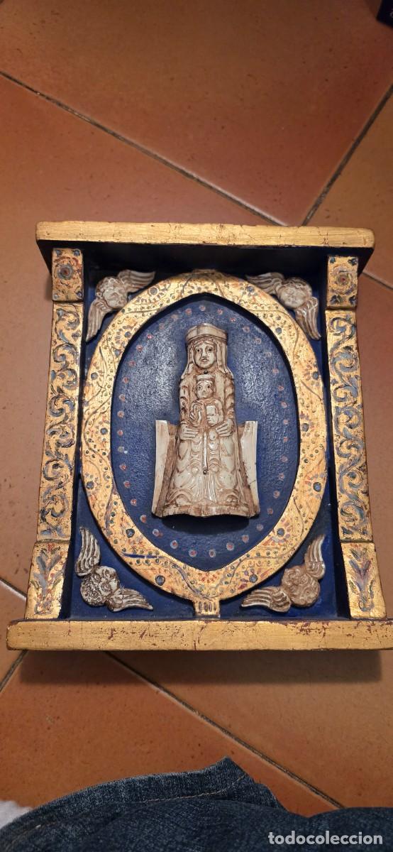 Arte: Espectacular hornacina con Virgen en hueso modelos siglo XI