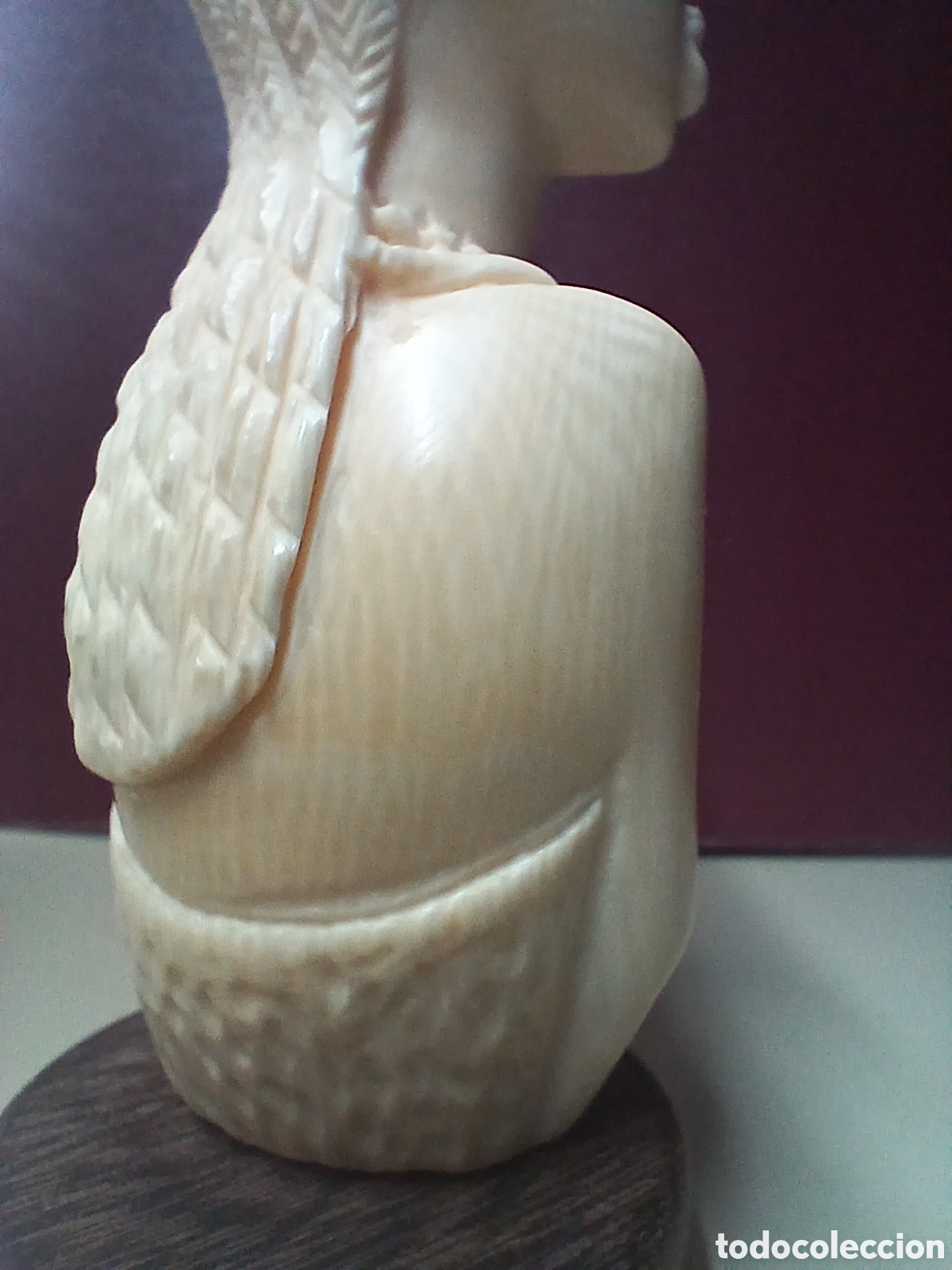 Arte: Busto tallado africano. - Foto 6