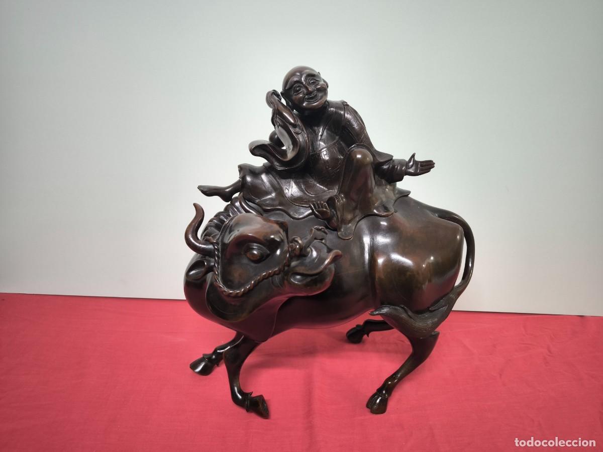 Arte: BRONCE CHINO REPRESENTANDO AL FILOSOFO LAOZI