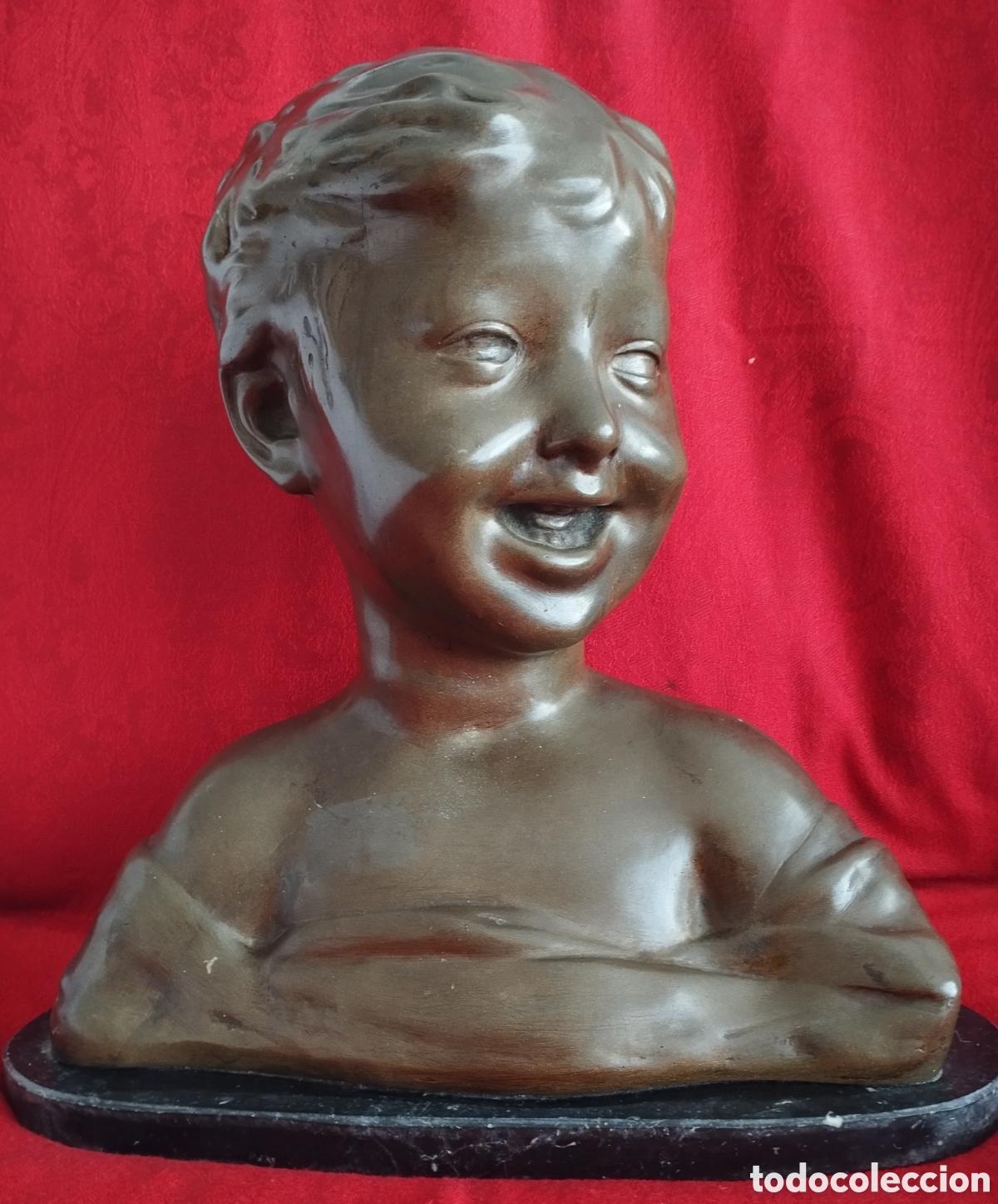 Arte: Busto Ni&ntilde;o de Bronce.