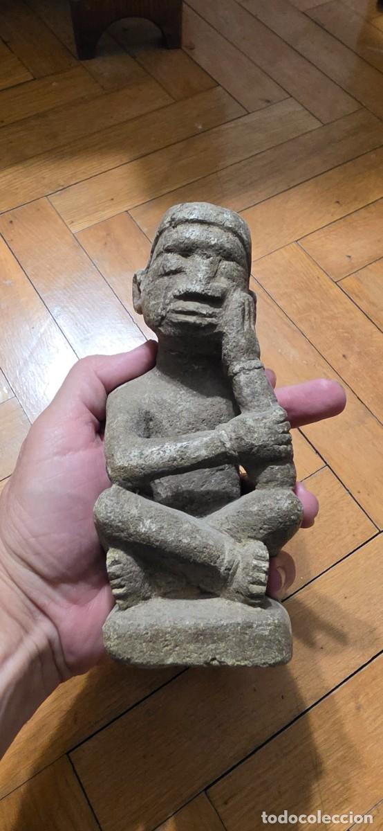 Arte: Preciosa escultura piedra Ntadi del Congo antigua