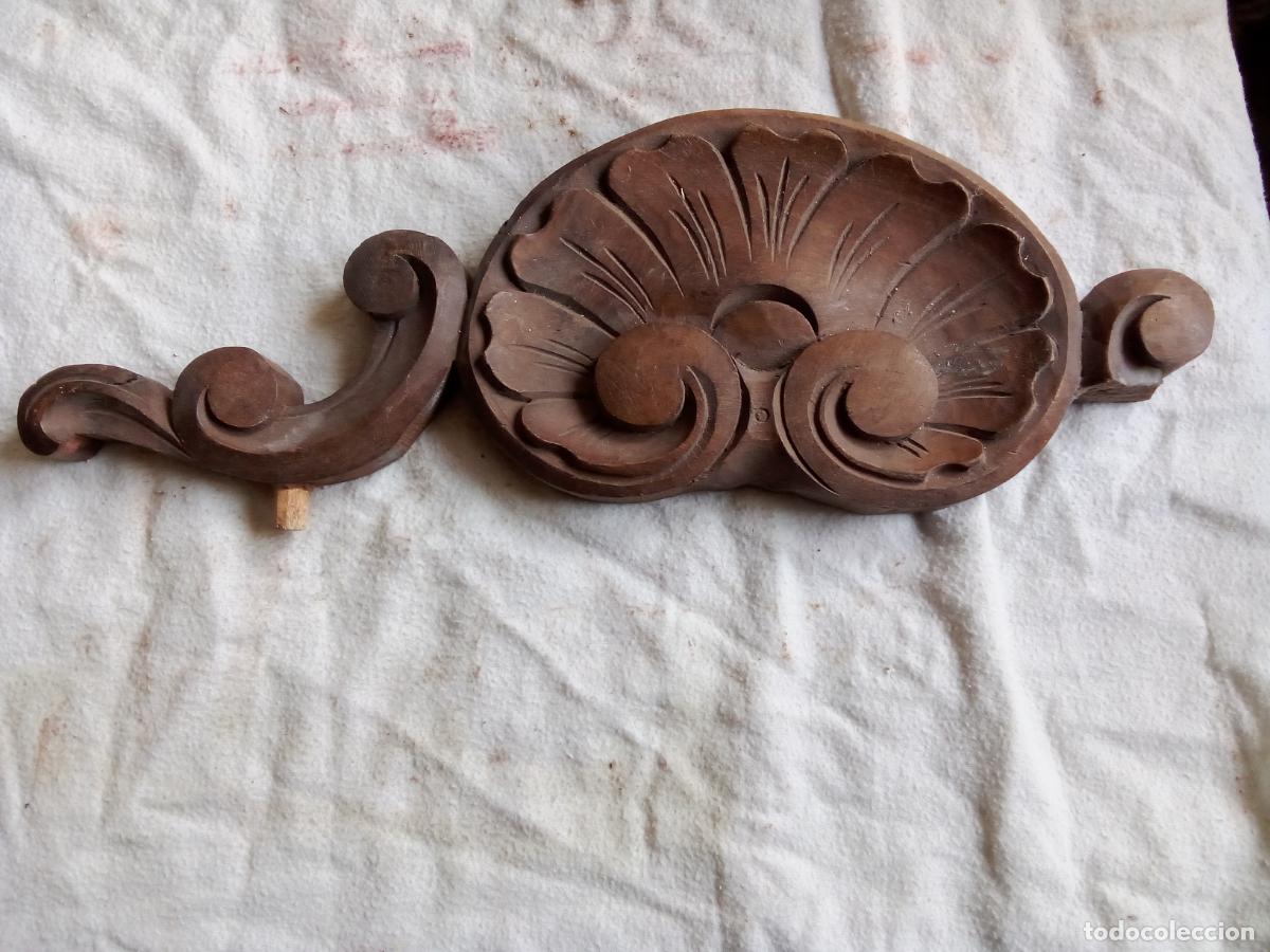 Arte: TROZO DE COPETE DE MUEBLE. 1/2 S.XIX.