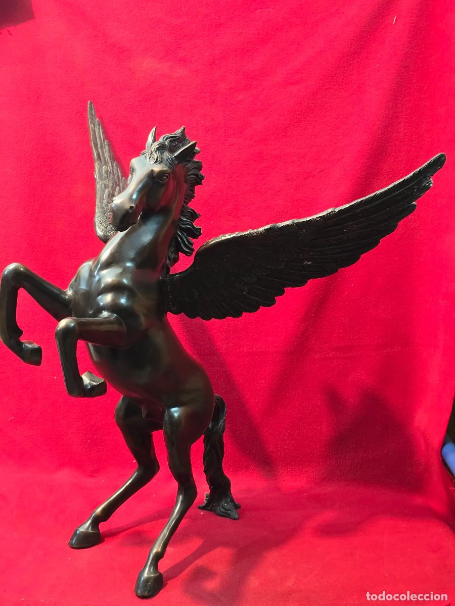 Arte: ESCULTURA DE BRONCE DE PEGASO.