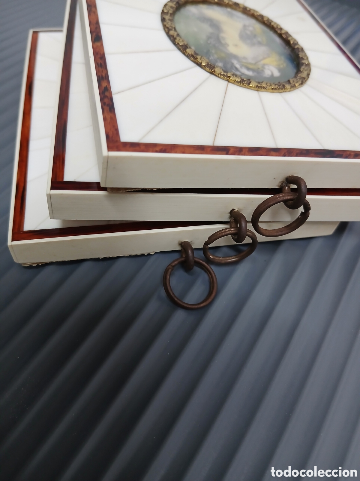 Arte: Miniatura oleo antiguo. - Foto 3