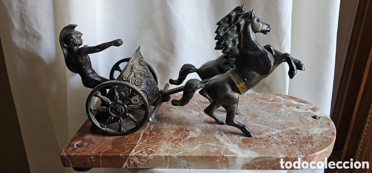 Arte: Cuadriga realizada en metal