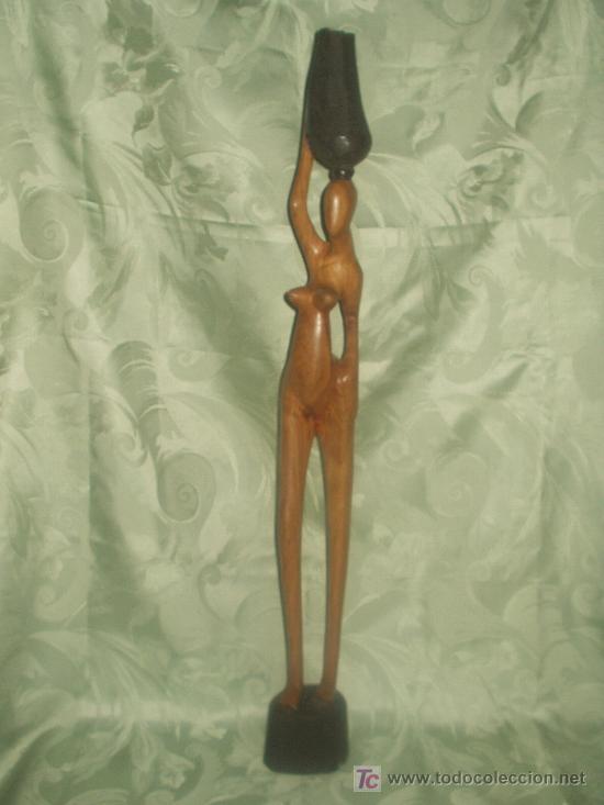 Arte: TALLA AFRICANA EN MADERA - Foto 1