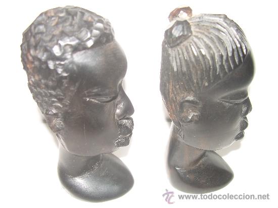Arte: PAREJA DE TALLAS DE EBANO - Foto 5