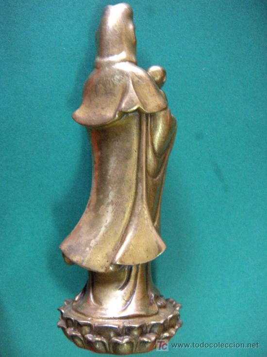 Arte: MATERNIDAD ASI&Aacute;TICA EN BRONCE - Foto 5