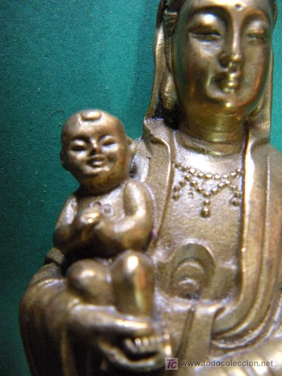 Arte: MATERNIDAD ASI&Aacute;TICA EN BRONCE - Foto 2