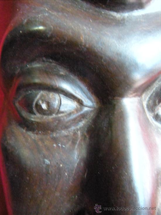 Arte: M&Aacute;SCARA TALLADA EN MADERA OLOROSA - Foto 4