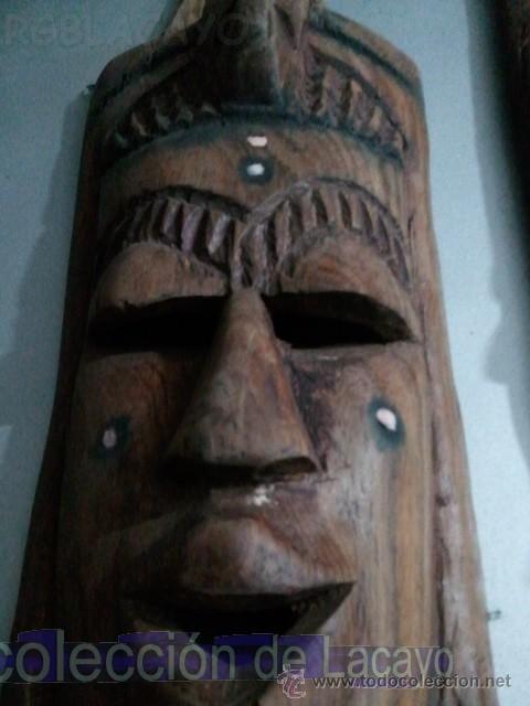 Arte: 2 MASCARAS AFRICANAS 40CMTS APROX. - Foto 4