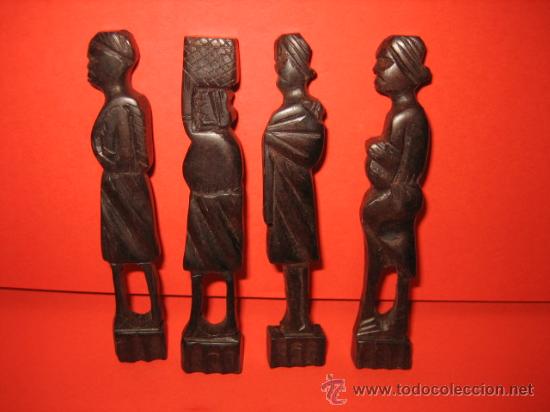 Arte: 4 FIGURAS DE EBANO - Foto 1