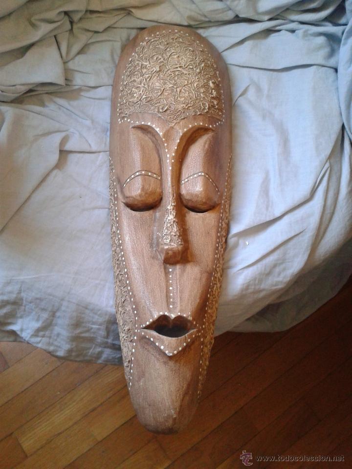 Arte: mascara africana de madera - Foto 1