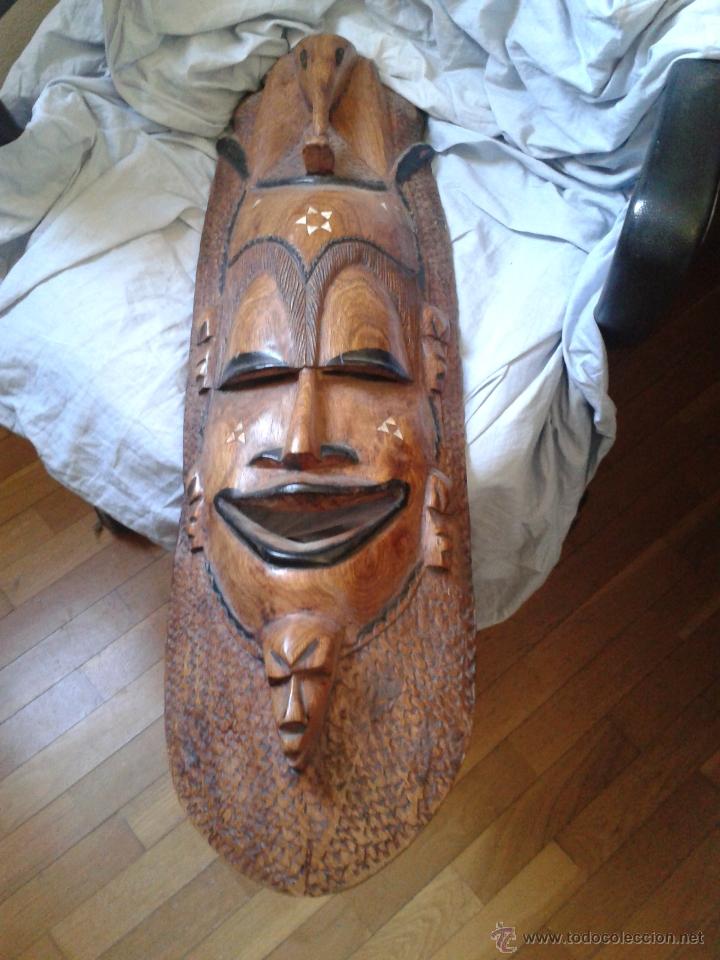 Arte: mascara africana de madera - Foto 1
