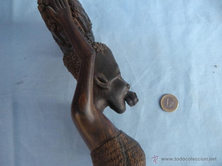 Arte: FIGURA &Eacute;TNICA TALLADA EN MADERA - Foto 6