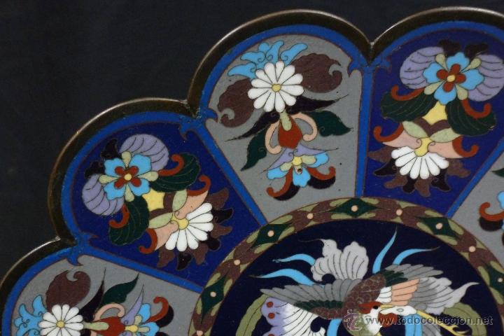 Arte: ANTIGUO PLATO DE CLOISONNE - Foto 1