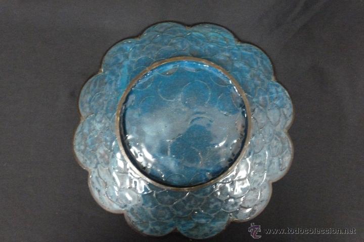 Arte: ANTIGUO PLATO DE CLOISONNE - Foto 3