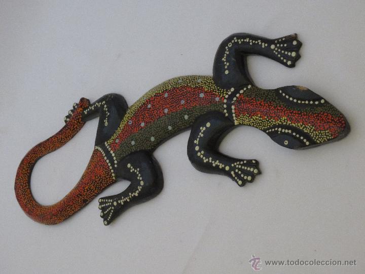 Arte: Lagarto madera africa - Foto 1