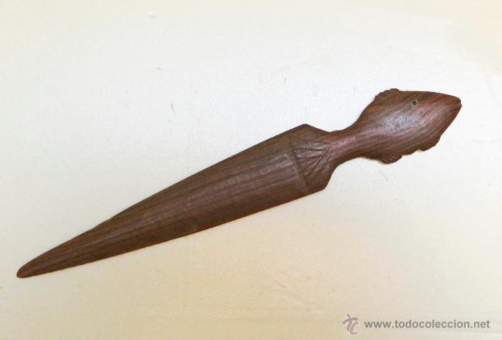 Art: MARCAP&Aacute;GINAS ABRECARTAS PEZ MADERA ARTESAN&Iacute;A IND&Iacute;GENA