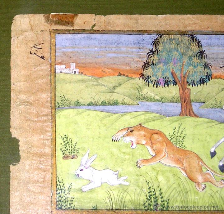 Arte: Miniatura persa. Original 1890. - Foto 9